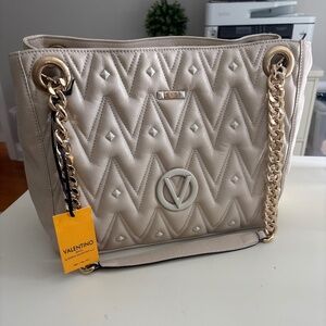 Valentino by Mario Luisa Diamond quilted stud bag